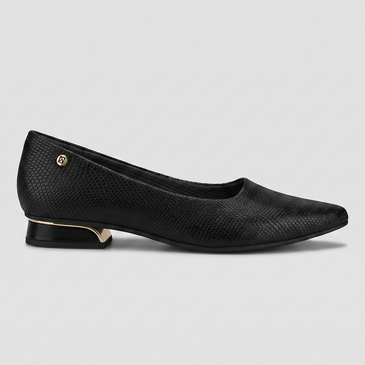 Zapato Silvia 03 Negro/Crocco