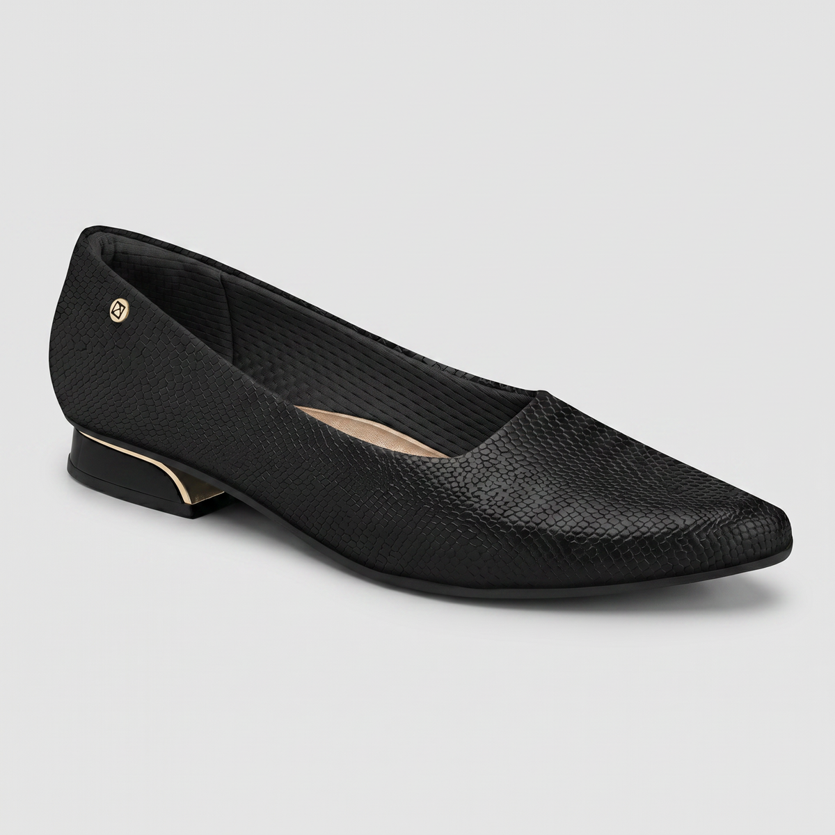 Zapato Silvia 03 Negro/Crocco