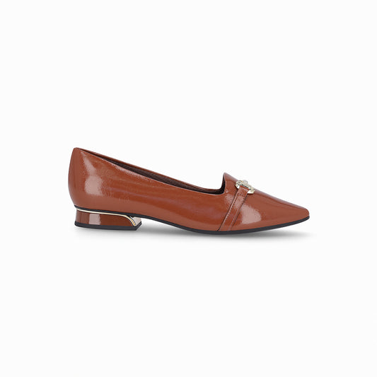 Zapato Silvia 910 Caramelo/Dorado