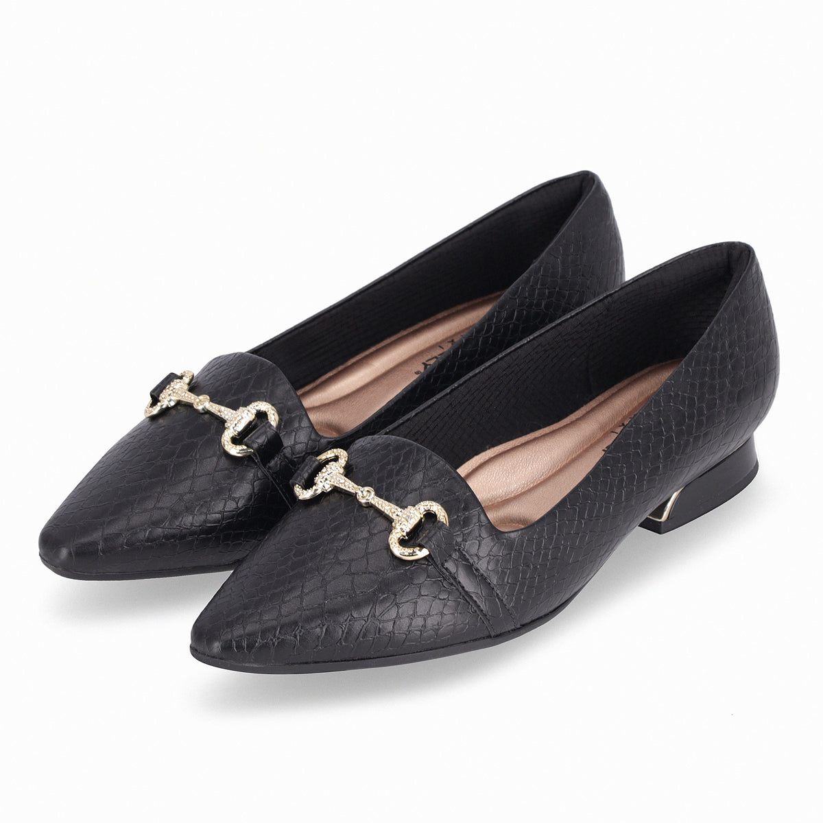 Zapato  Silvia 03 Negro/Crocco