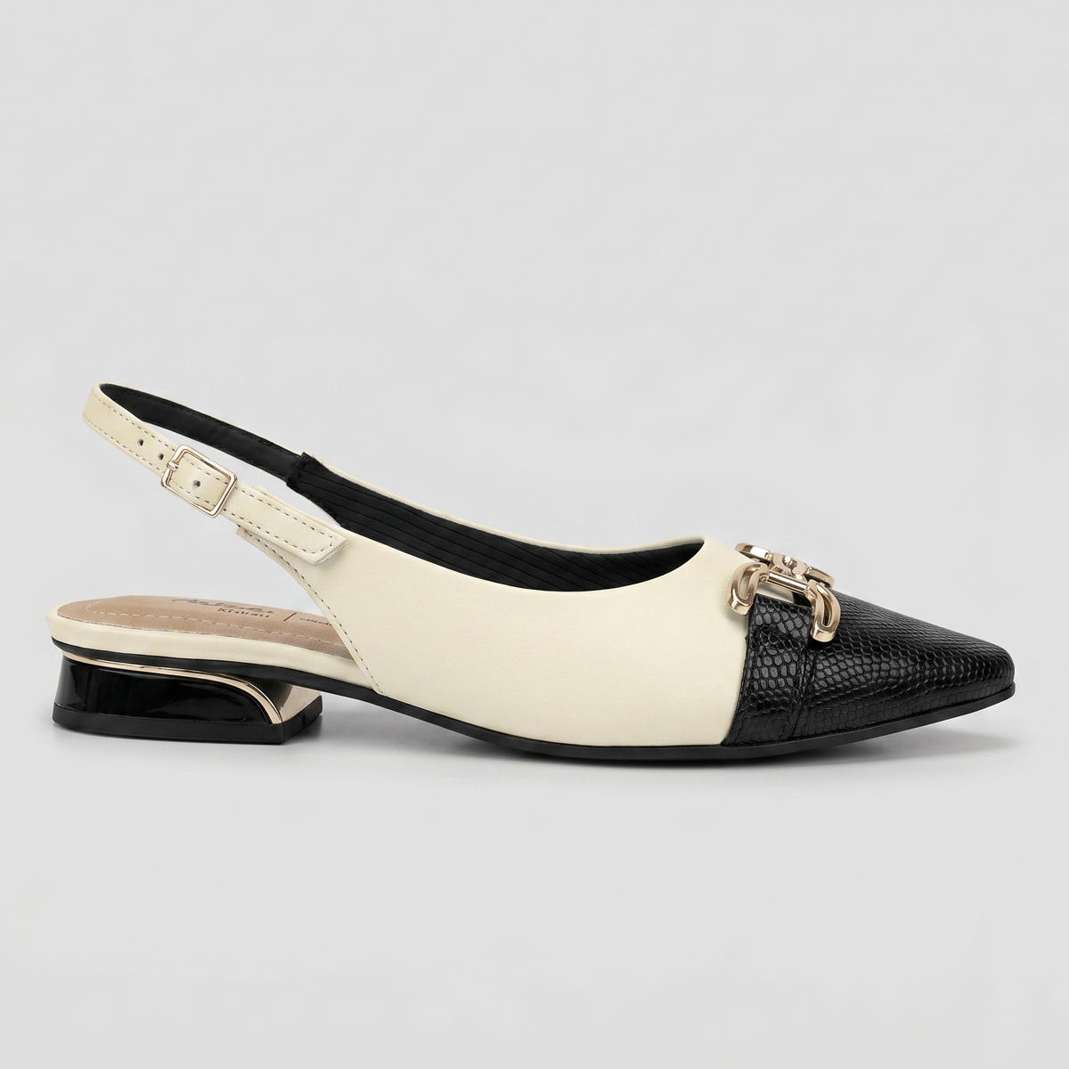 Zapato  Silvia 04 Negro/Blanco