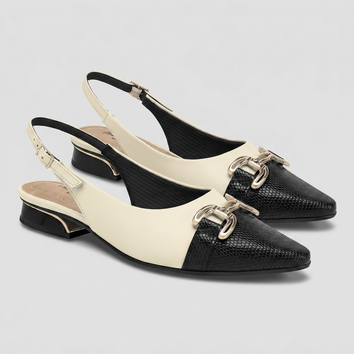 Zapato  Silvia 04 Negro/Blanco