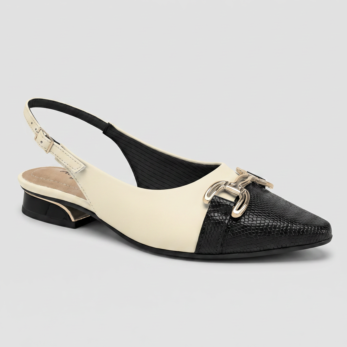 Zapato  Silvia 04 Negro/Blanco