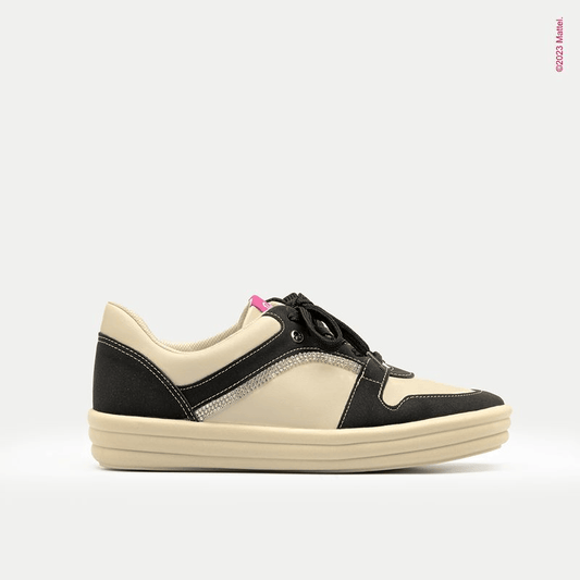 Zapatilla Barbie Negro/Beige