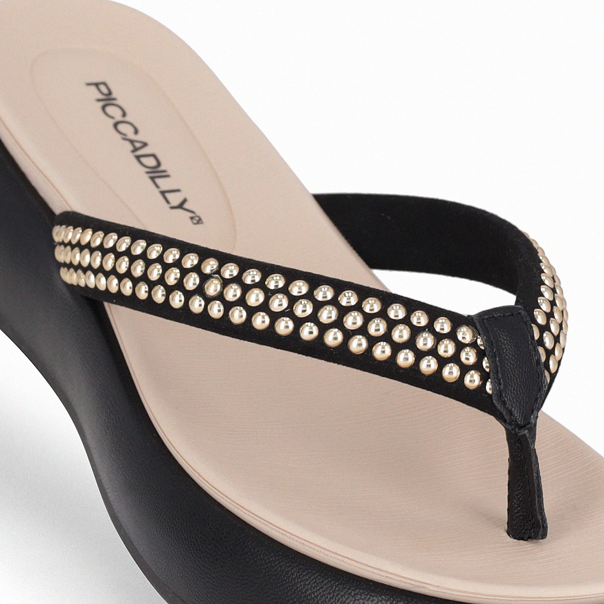 Sandalia Sol Negro/Dorado 815