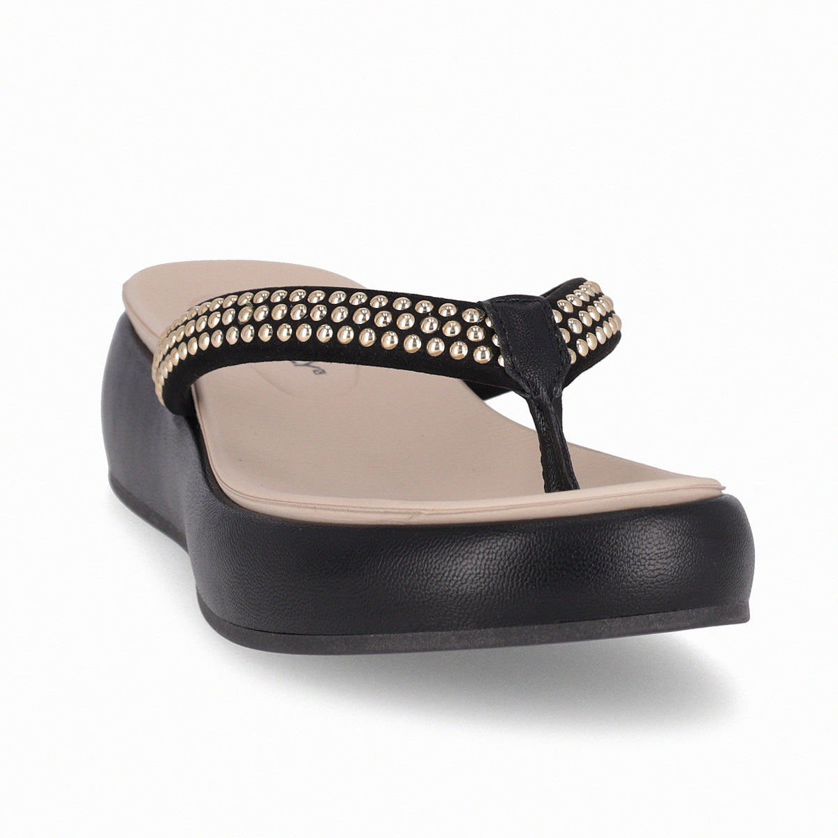 Sandalia Sol Negro/Dorado 815