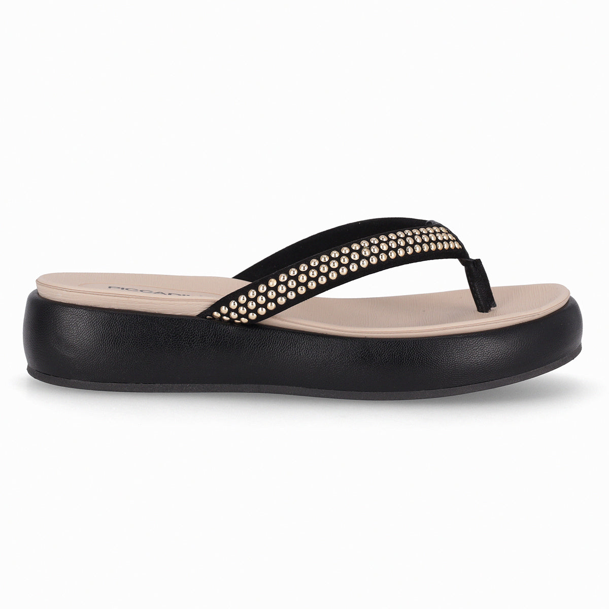 Sandalia Sol Negro/Dorado 815
