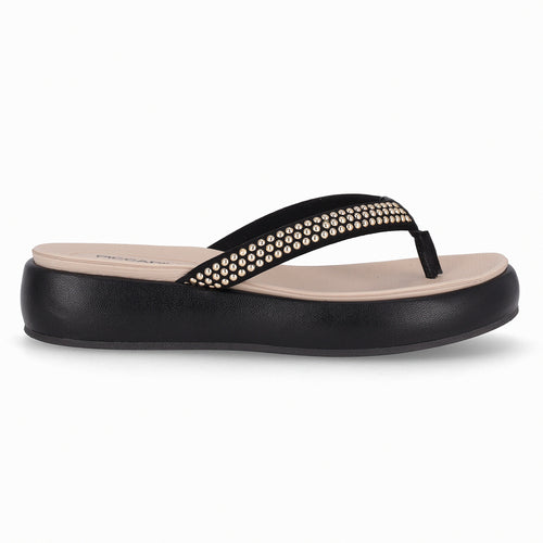 Sandalia Sol Negro/Dorado 815