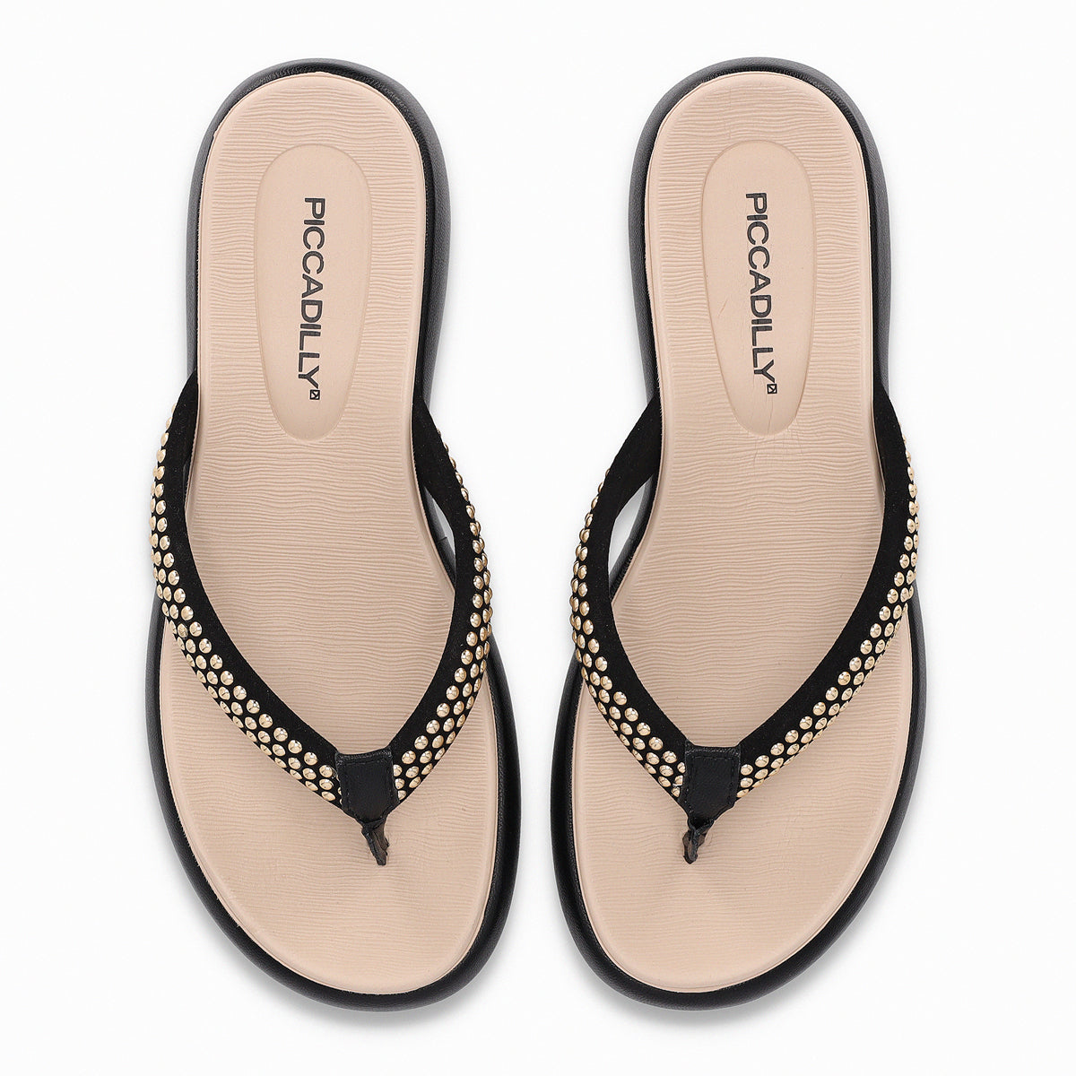 Sandalia Sol Negro/Dorado 815