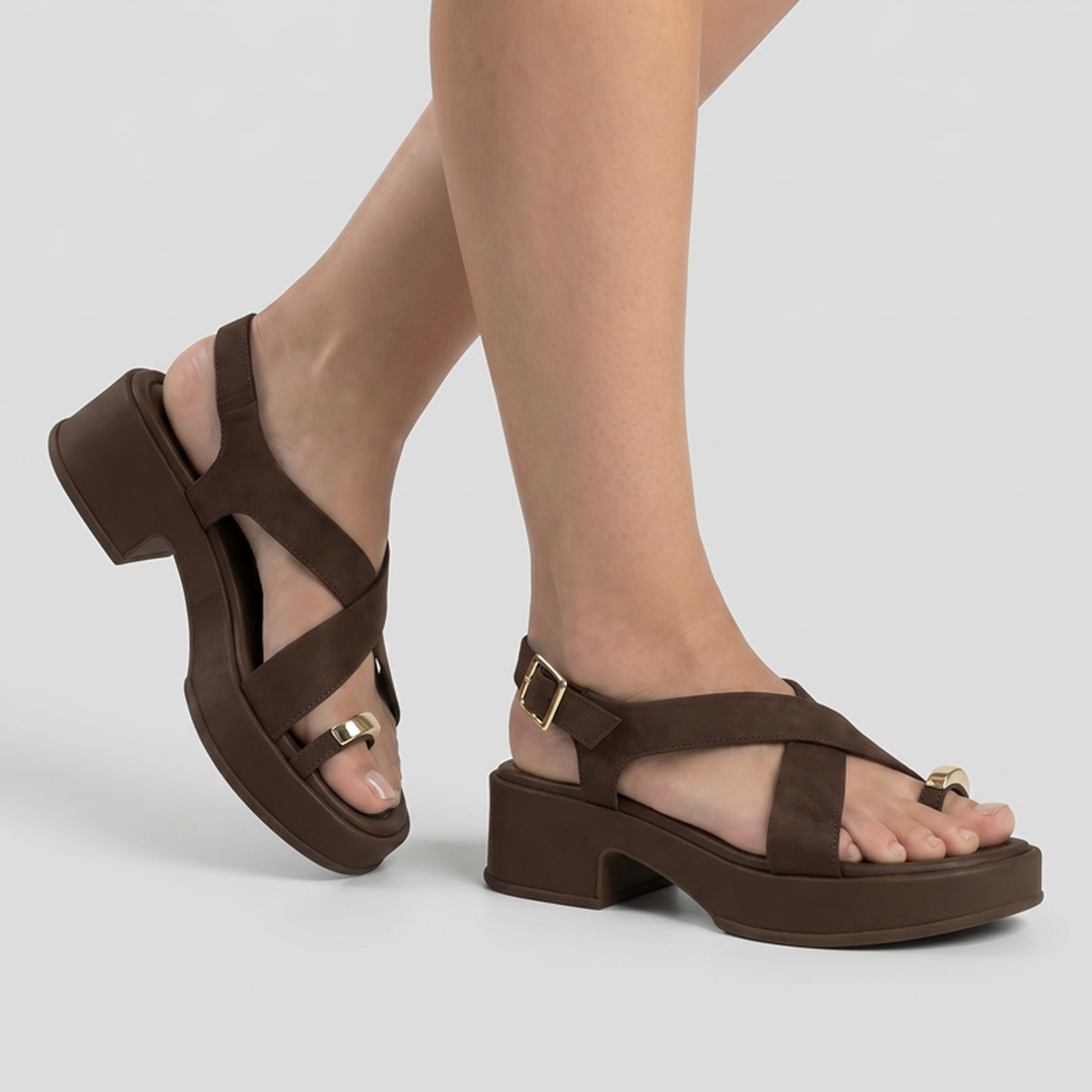 Sandalia Gabriela Chocolate