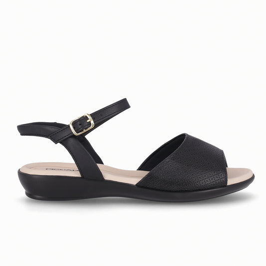 Sandalia Camila Negro/Beige