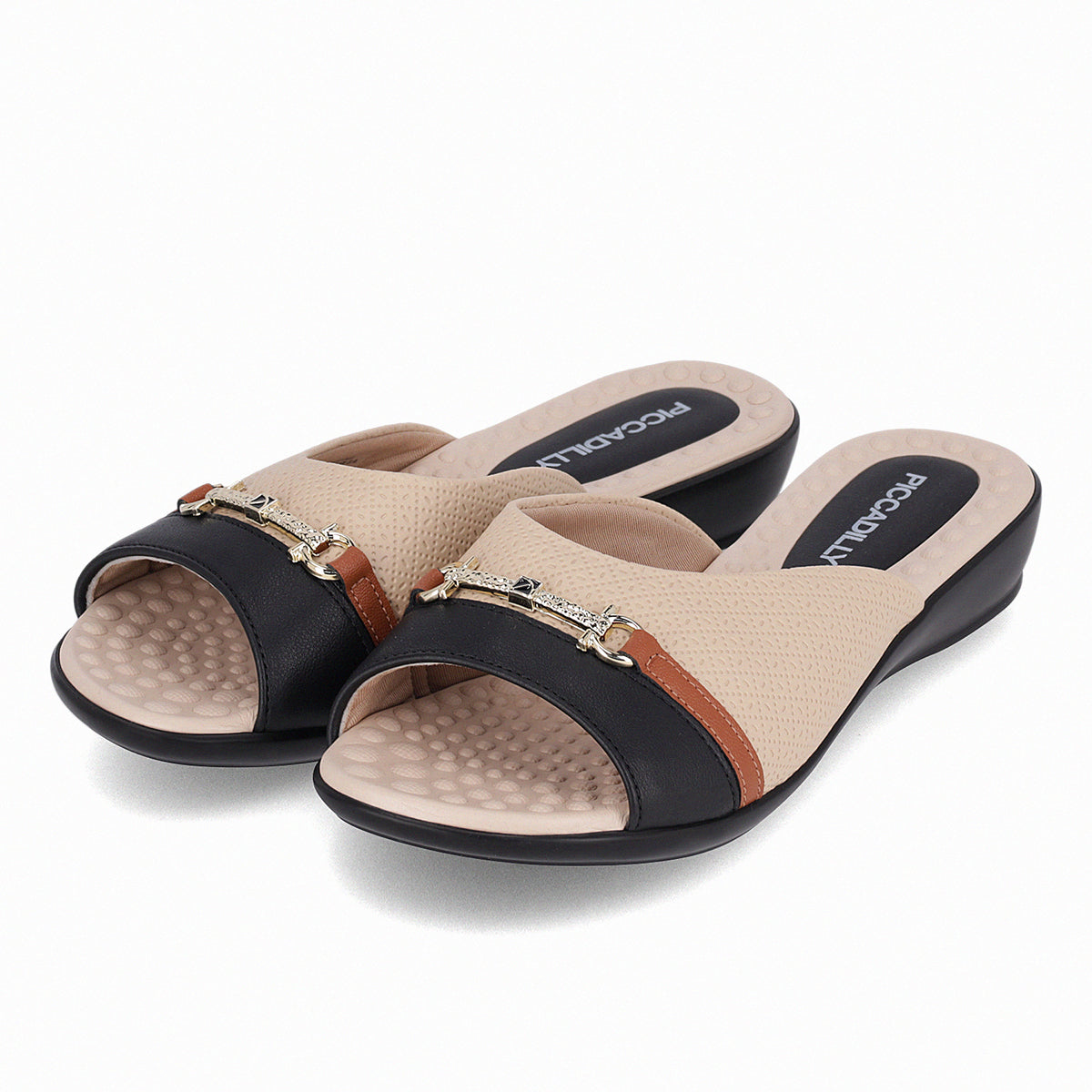 Sandalia Camila Nude/Negro 905