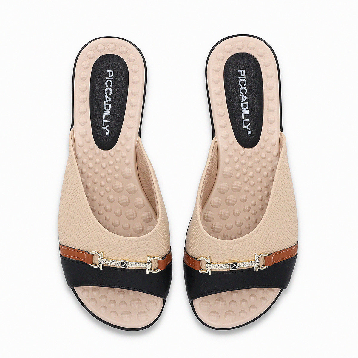 Sandalia Camila Nude/Negro 905
