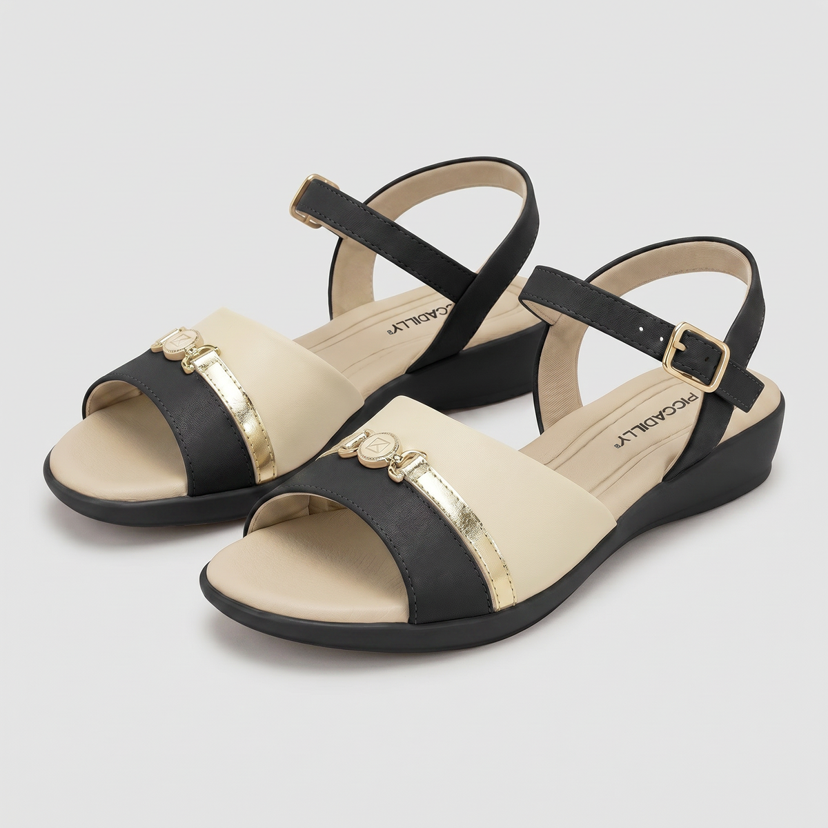 Sandalia Camila 40 Negro/Crema