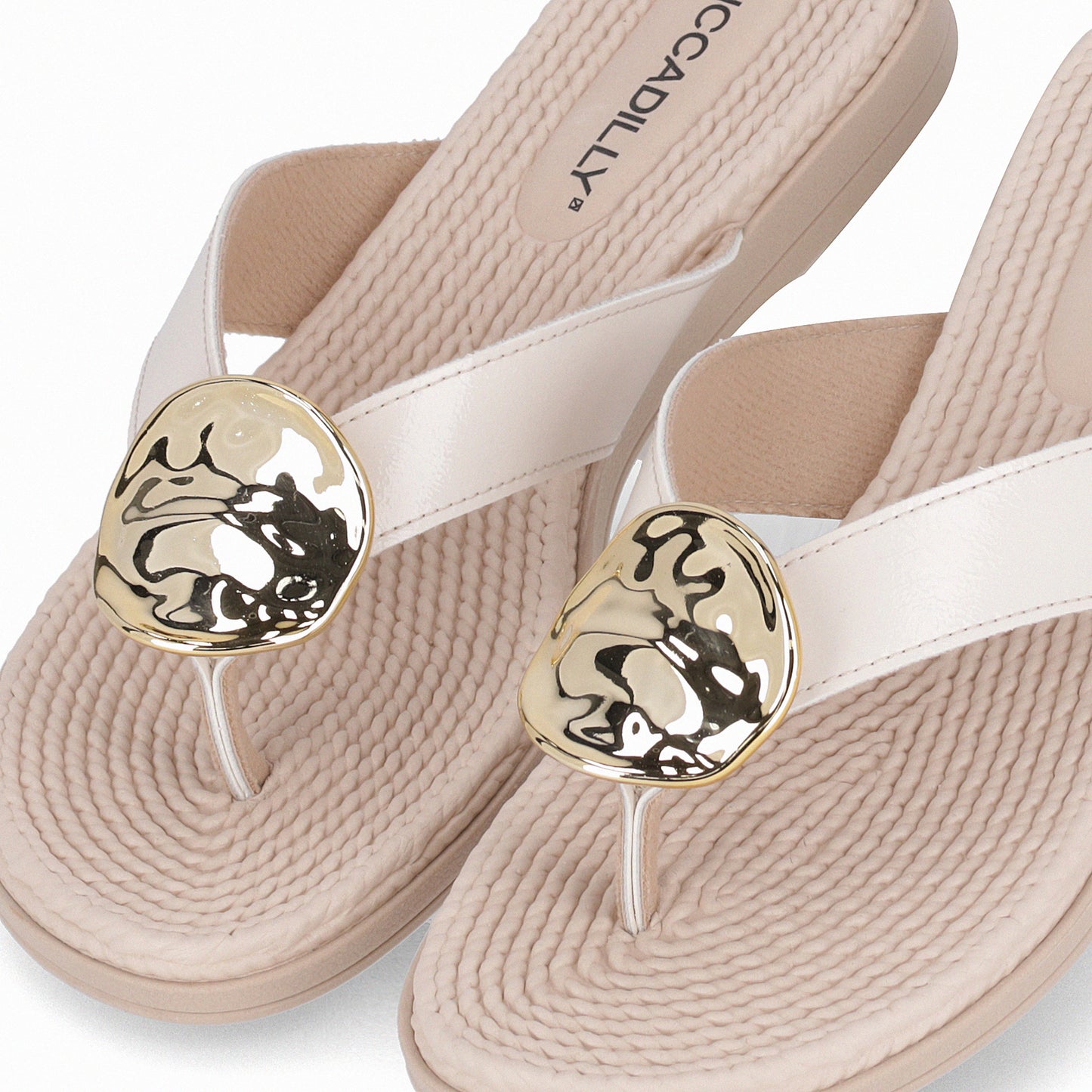 Sandalia Adla Crema/Dorado 140