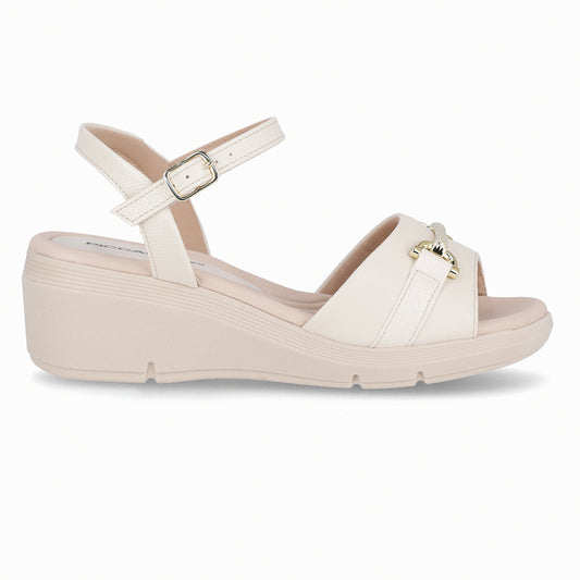 Sandalia Cecilia Crema/Dorado 372