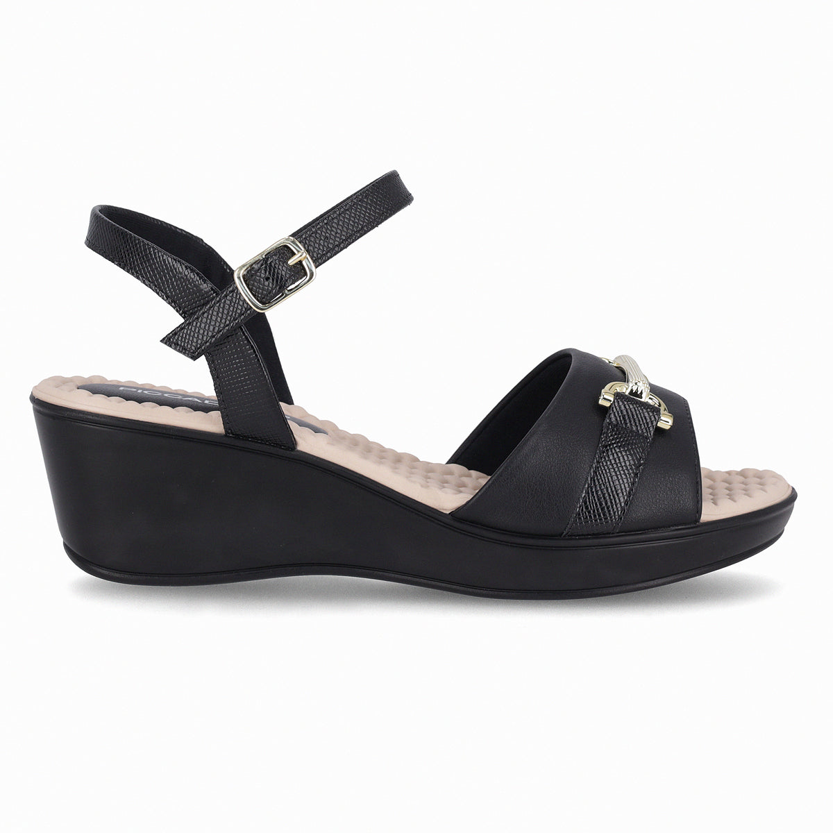 Sandalia Cecilia Negro/Beige 372