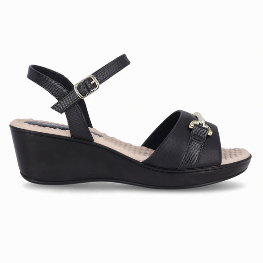 Sandalia Cecilia Negro/Beige 372