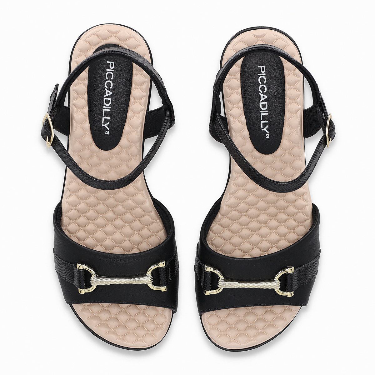 Sandalia Cecilia Negro/Beige 372