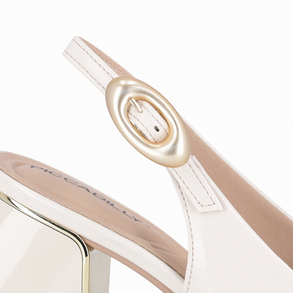 Sandalia Renee 63 Crema/Charol