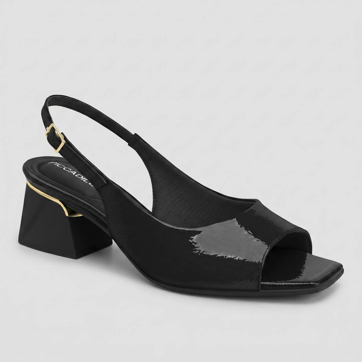 Sandalia  Renee 25 Negro/Charol