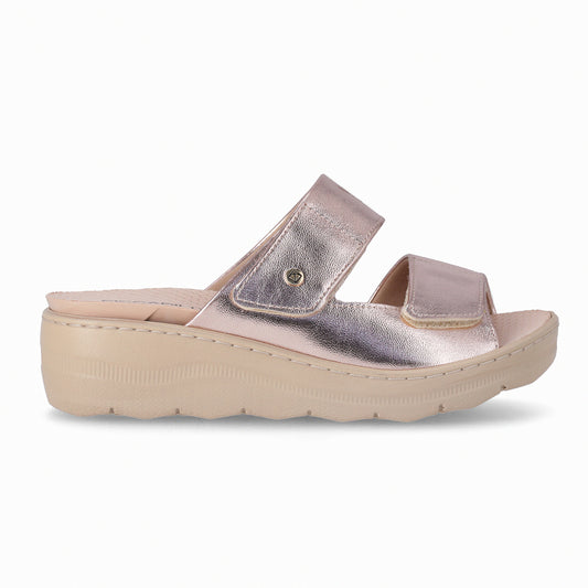 Sandalia SPA Anabela Rosa/Metal 31
