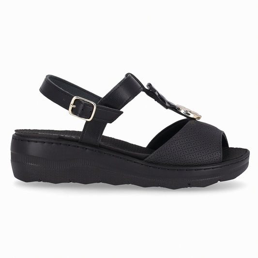 Sandalia SPA Anabela Negro 38