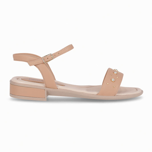 Sandalia Taila Nude/Strass 68