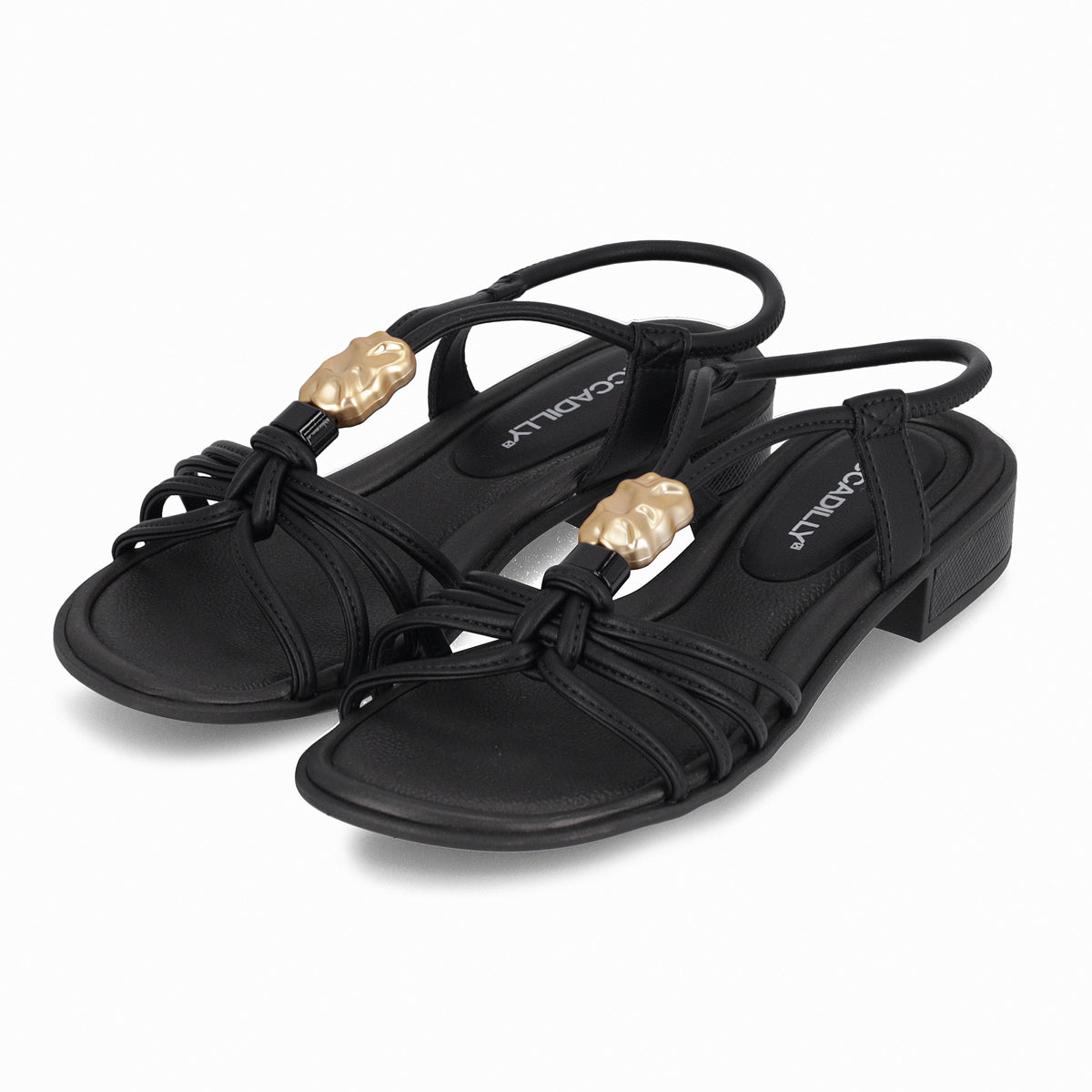 Sandalia Taila Negro/Dorado 87