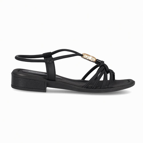 Sandalia Taila Negro/Dorado 87