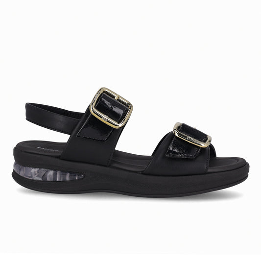 Sandalia SoftStep Negro Anabela