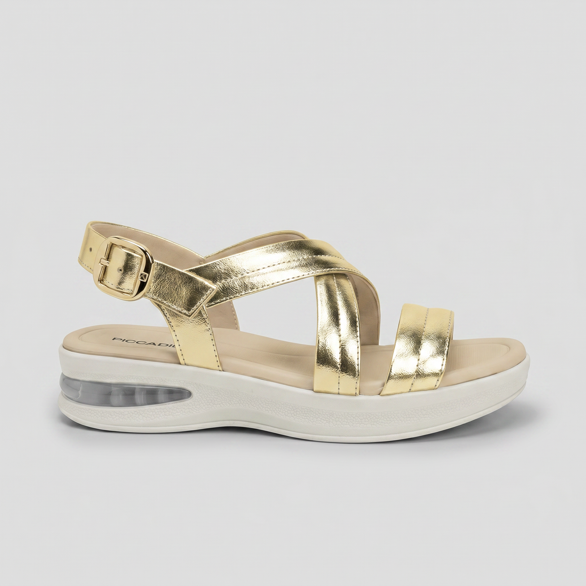 Sandalia Soft Step Dorado