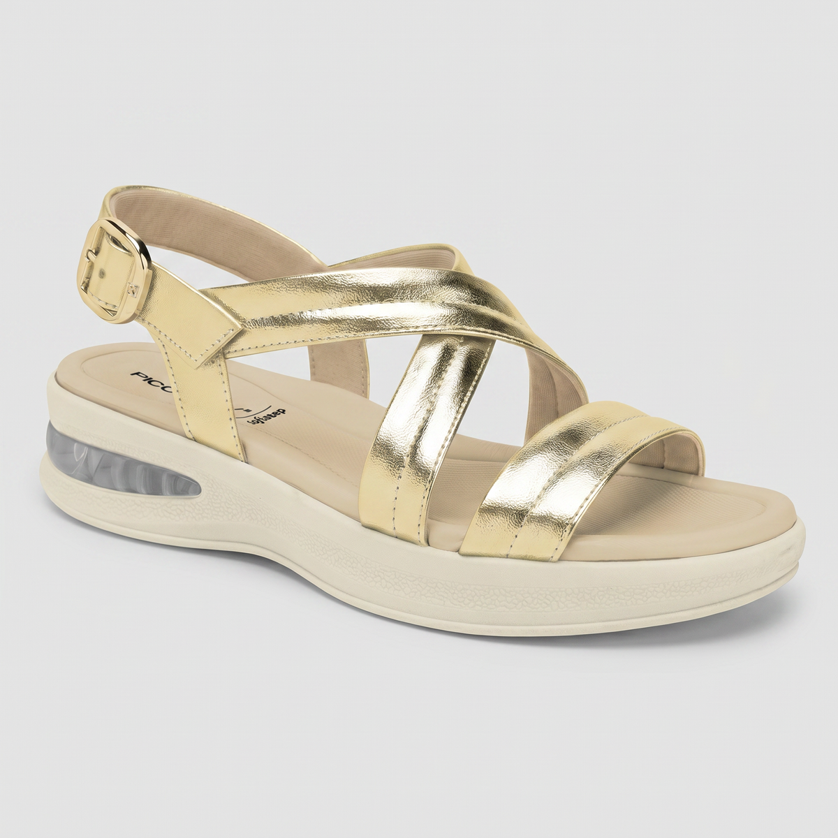 Sandalia Soft Step Dorado