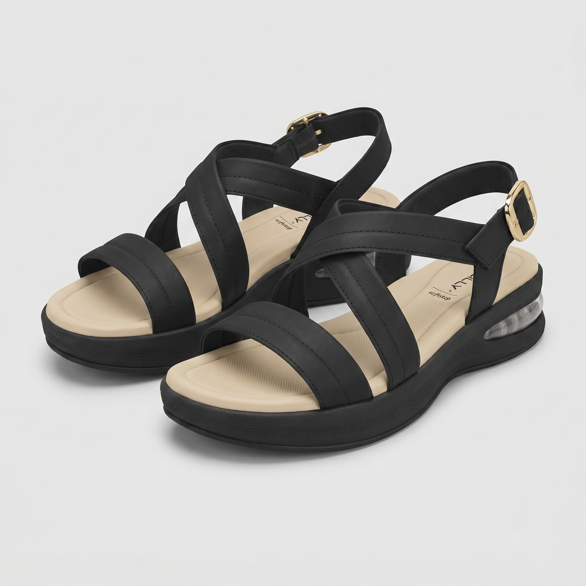Sandalia Soft Step Negro