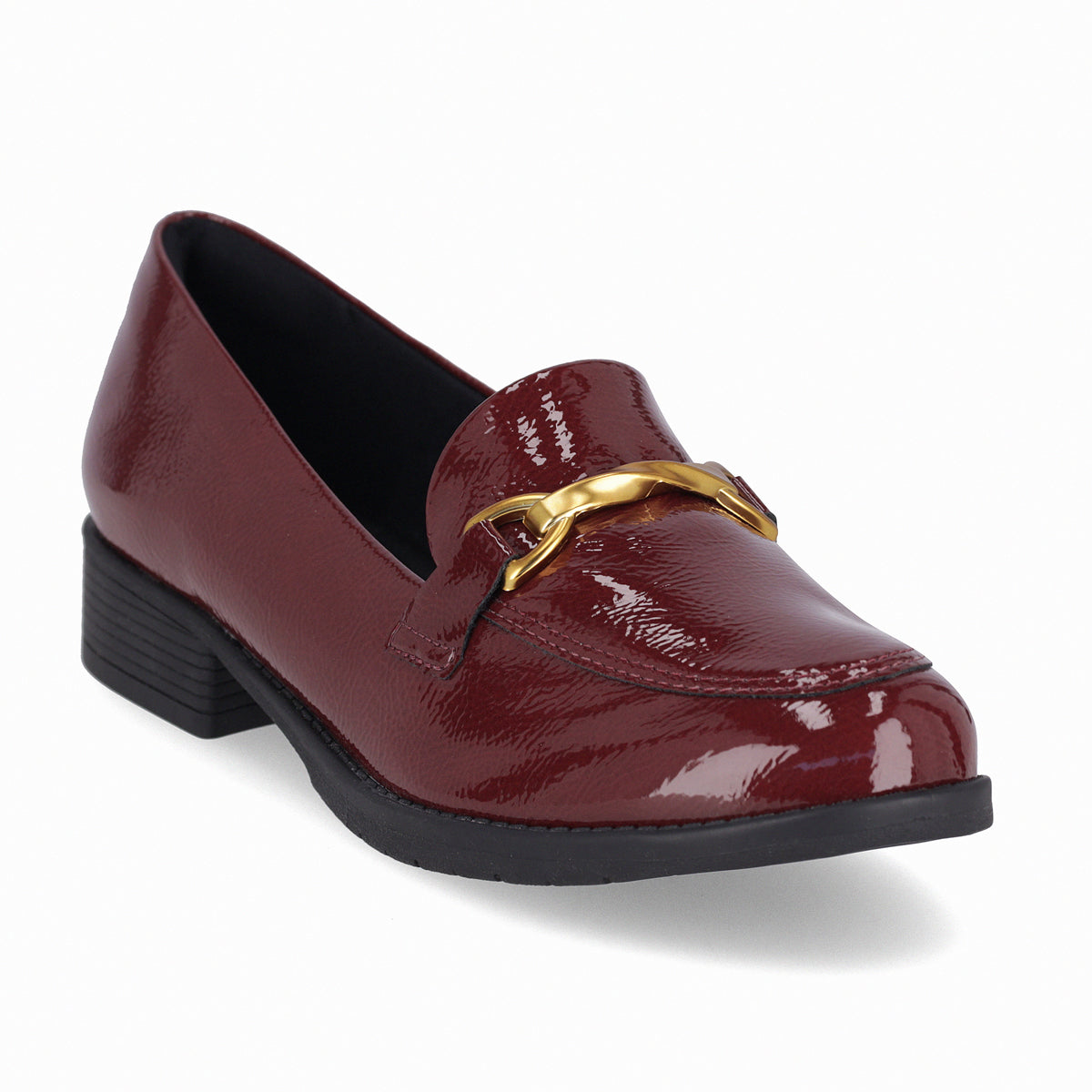 Mocasin Leci Burdeo/Charol