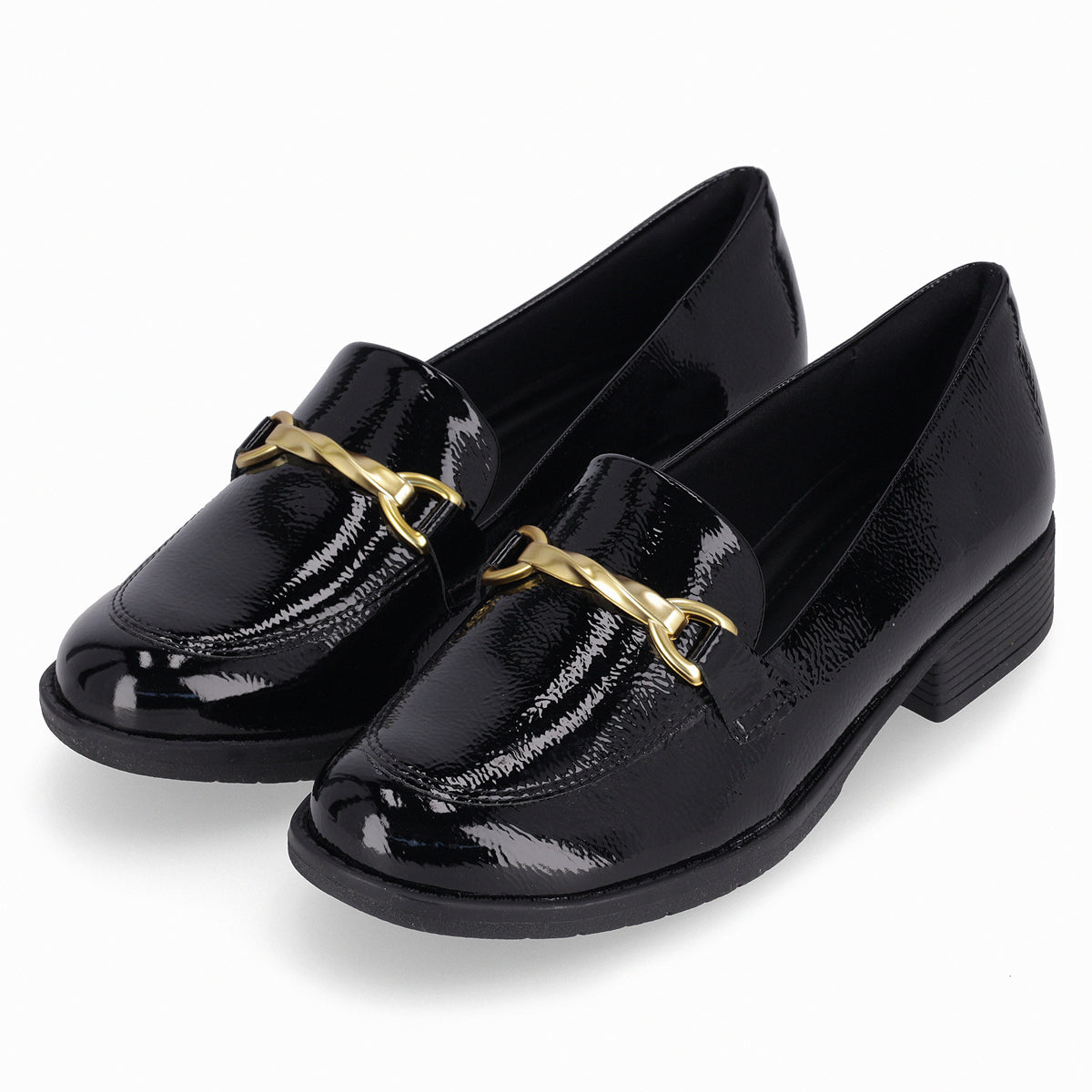 Mocasin Leci Negro/Charol