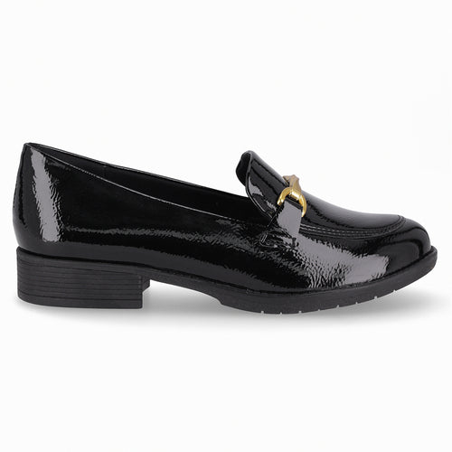 Mocasin Leci Negro/Charol
