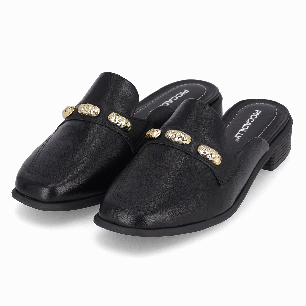 Zapato Giovanna Negro/Dorado