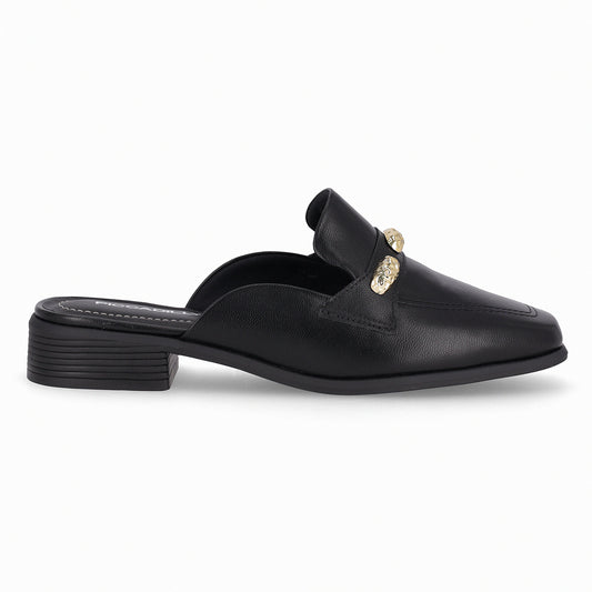 Zapato Giovanna Negro/Dorado