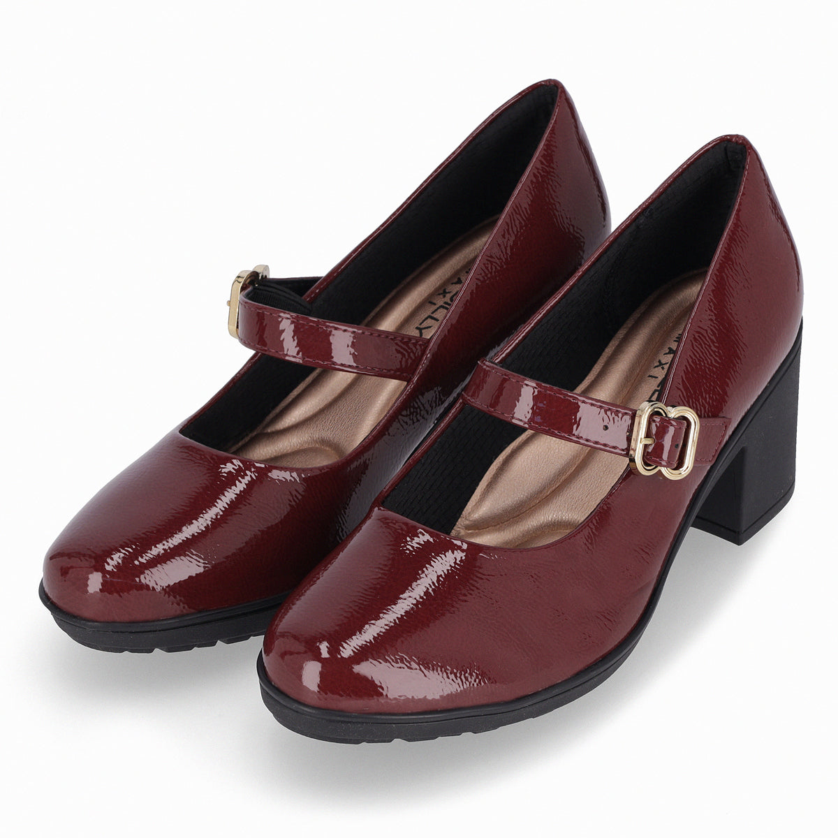 Zapato Mary Jane Daiane Burdeo/Charol