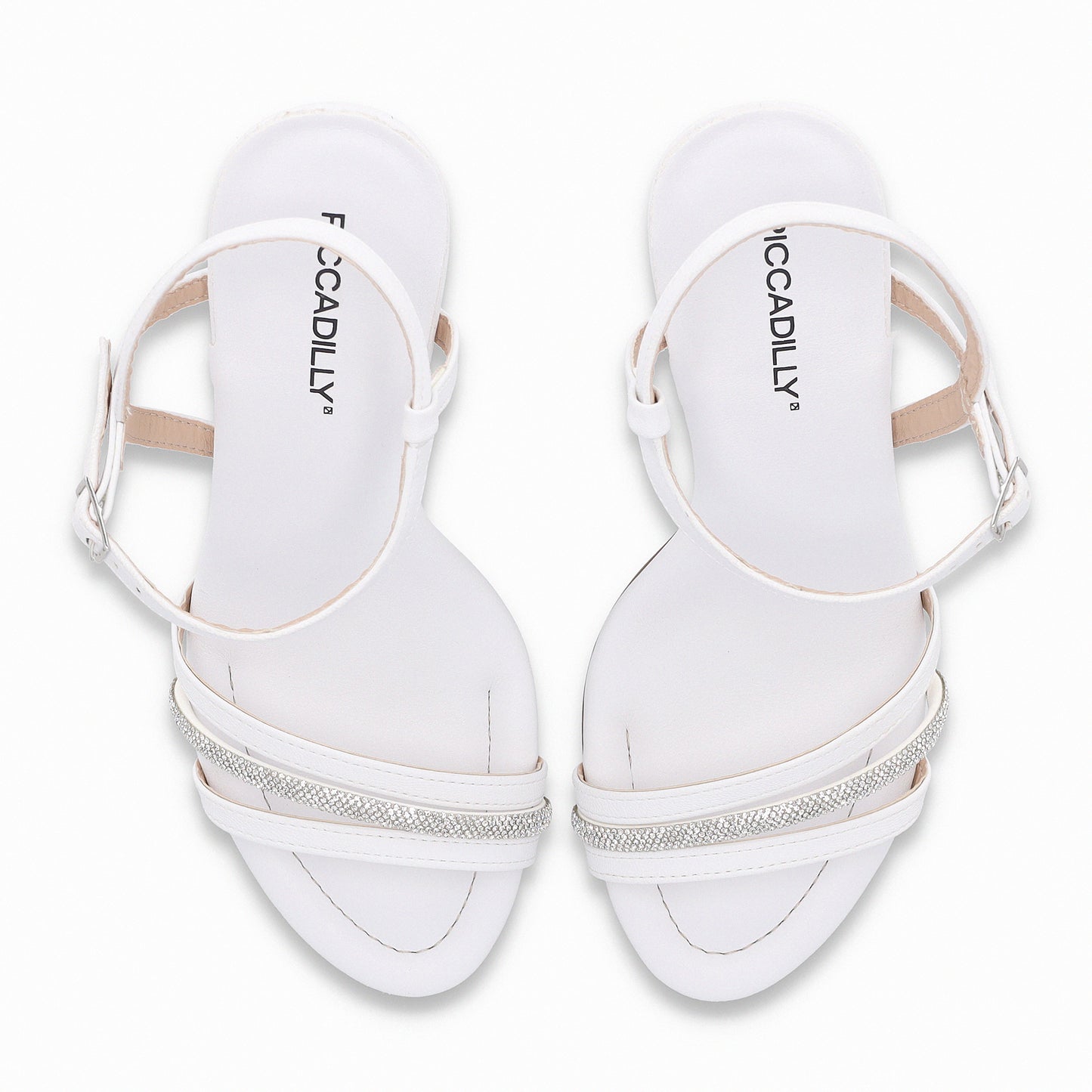 Sandalia Rafa Blanco/Strass