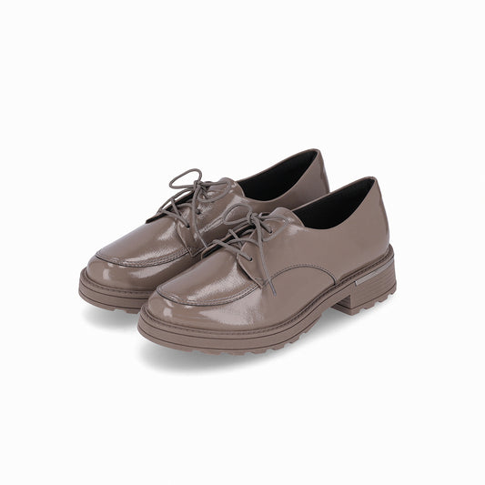 Mocasín Gisa/Cordones Taupe Piccadilly