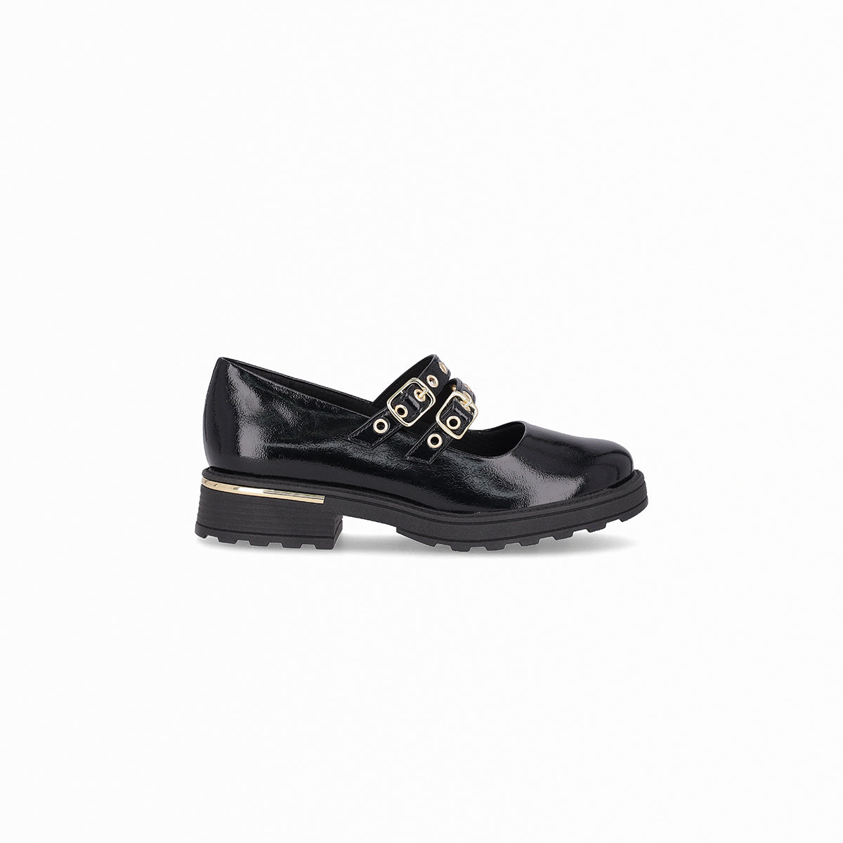 Mocasin Mary Jane Gisa Negro