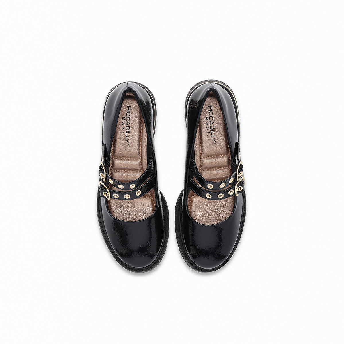 Mocasin Mary Jane Gisa Negro