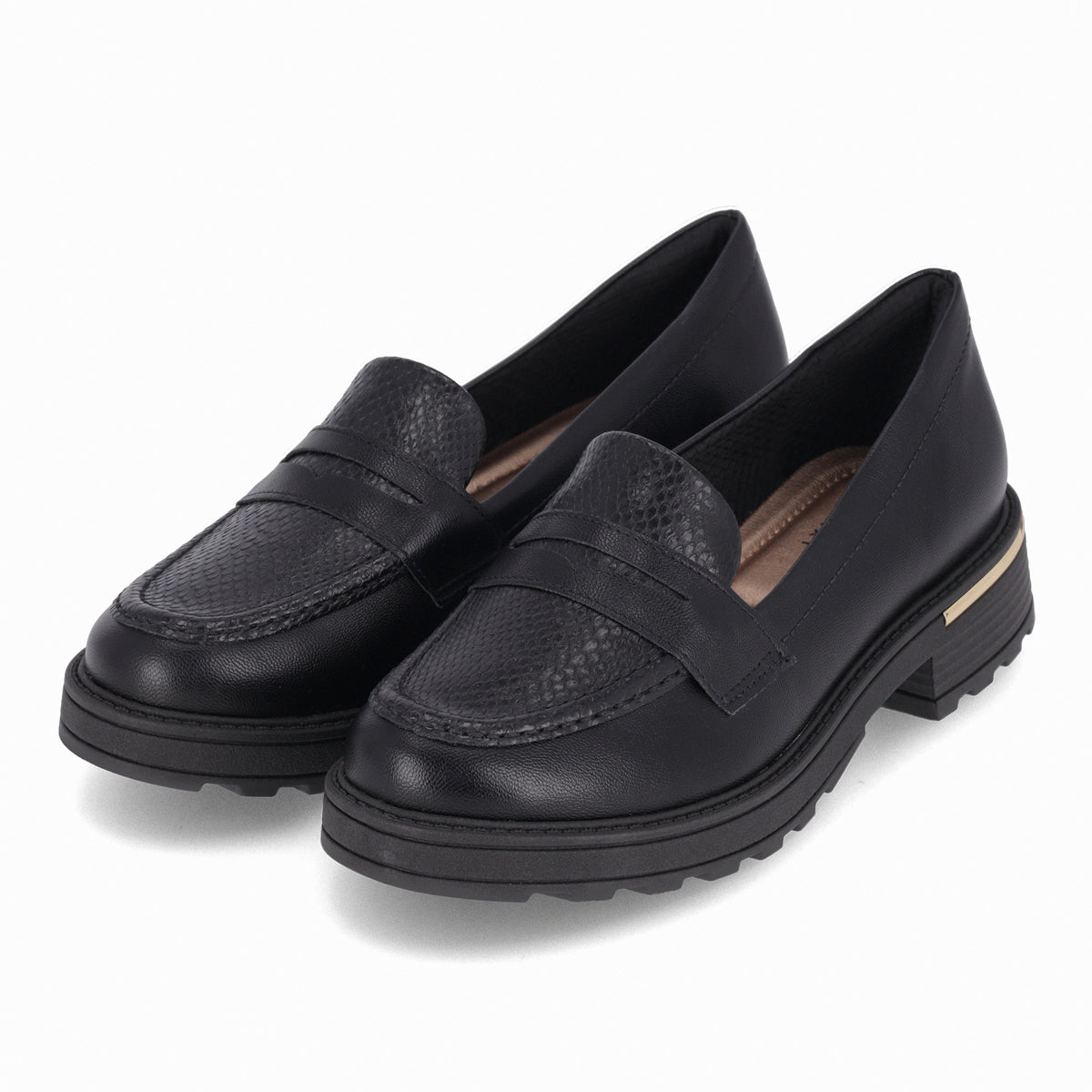 Mocasín Gisa Negro/Snake