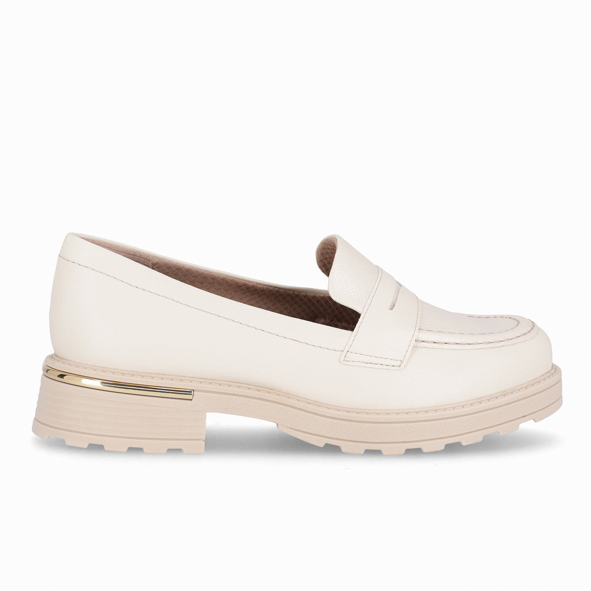 Mocasín Gisa Crema/Snake