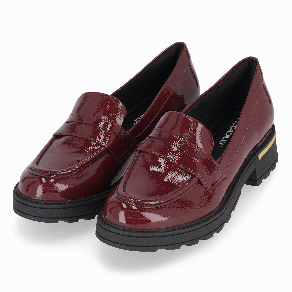 Mocasin Gisa Burdeo/Charol