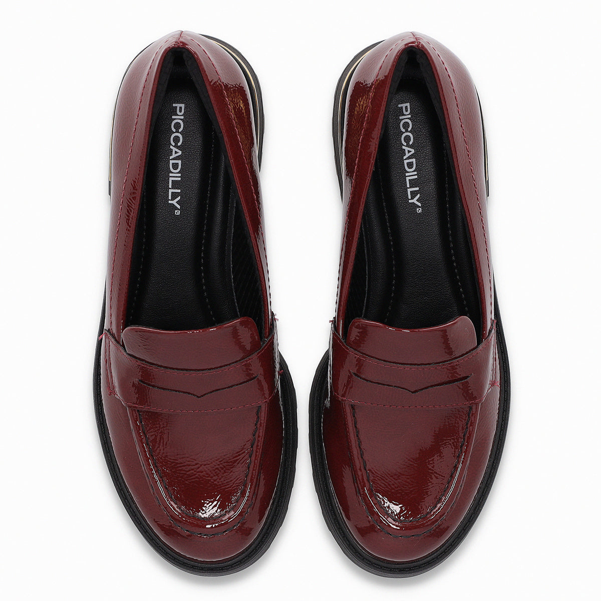 Mocasin Gisa Burdeo/Charol
