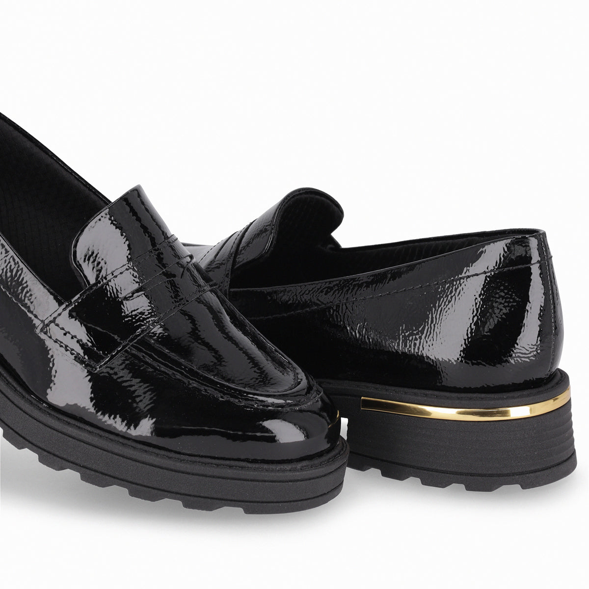 Mocasin Gisa 02 Negro/Charol