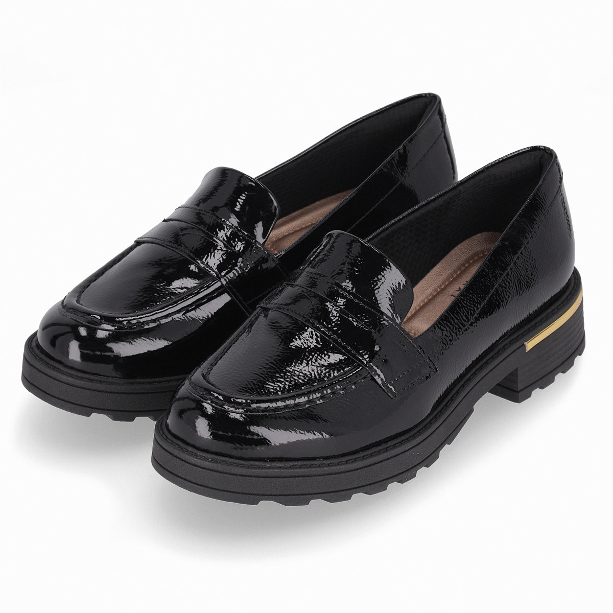 Mocasin Gisa 02 Negro/Charol